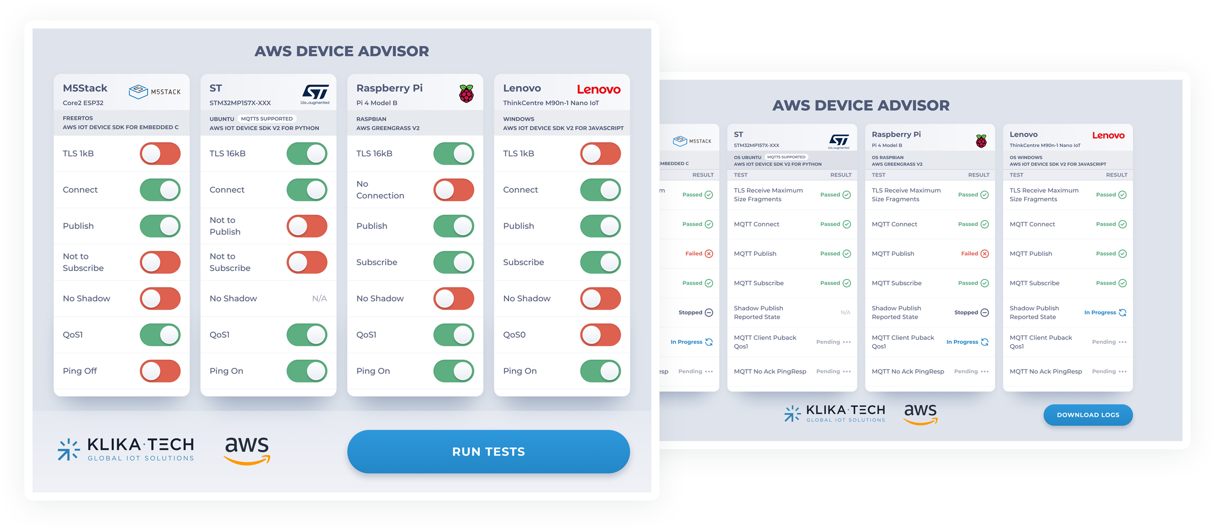 AWS Device Advisor Test Platform - Klika Tech